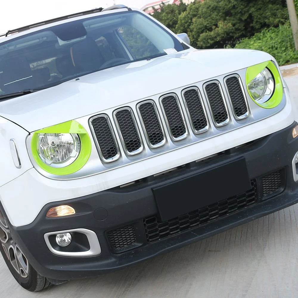 Передний светильник головной светильник «Angry Bird» Стиль обрамление Накладка для Jeep Renegade(2 шт. в упаковке