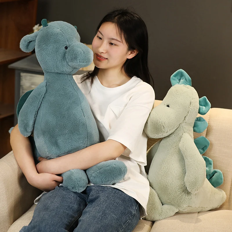 60/90cm Soft Lovely Dinosaur Plush Doll Cartoon Stuffed Animal Dino Toy for Kids Baby Hug Sleep Pillow Kawaii Birthday Gift | Игрушки и
