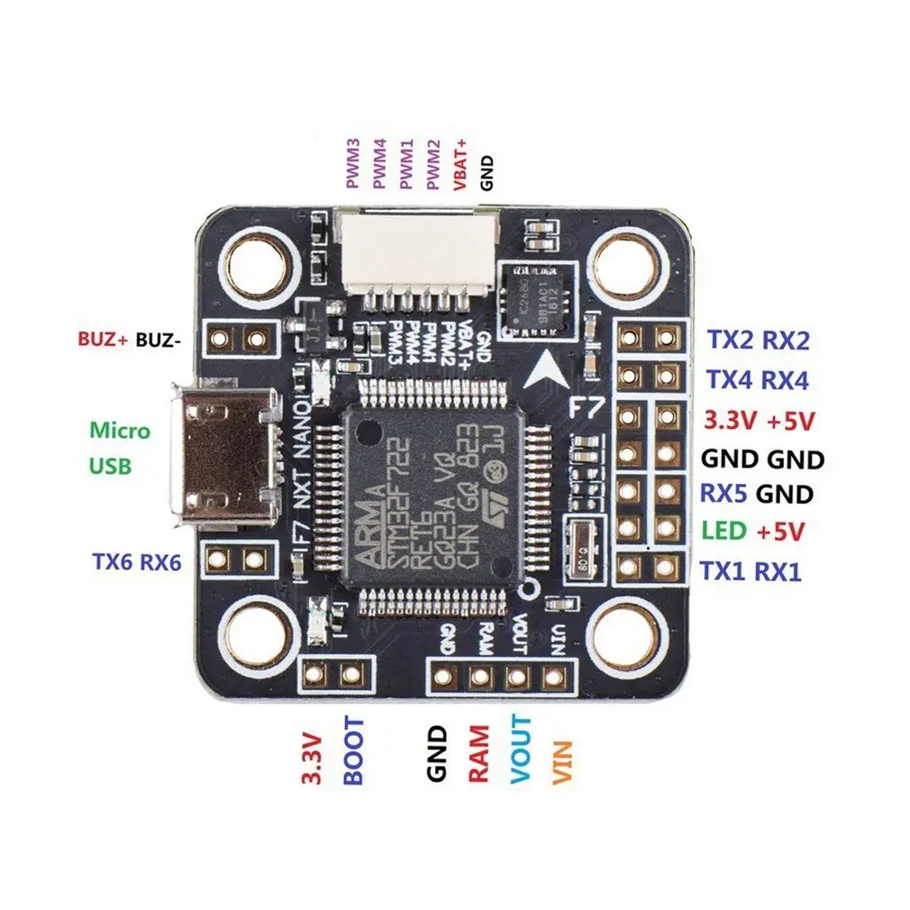 F7 NXT NANO Контроллер полета W/ICM20608 32K интегрированный OSD 5V 3A BEC 20x20mm для RC гоночный Дрон Квадрокоптер поддержка Dshot ESC