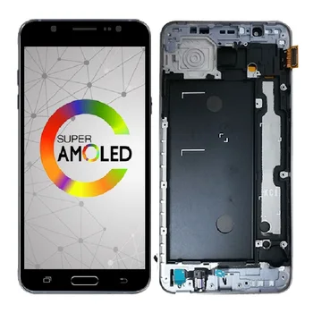 

Super Amoled For Samsung Galaxy J7 2016 SM-J710F J710FN J710 J710M J710F/DS LCD Display Touch Screen Digitizer Home Button Frame