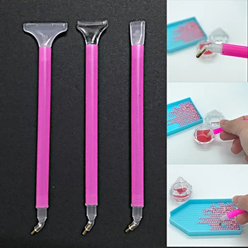 

New Style Diamond Painting Drill Pen Angled Tip Easy to Pick Up Beads Hand Pain Relief DIY Painting With Diamonds Accessories