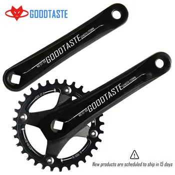 

Goodtaste Fahrrad kurbel kettenblatt 104BCD MTB Bike Kurbel Aluminium Legierung Mit Boden Kurbel 32T 34T 36T 38T bike crankset