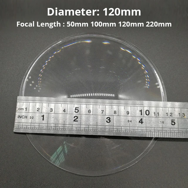 Diameter 120mm Optical PMMA Round Fresnel Lens Solar Condensor