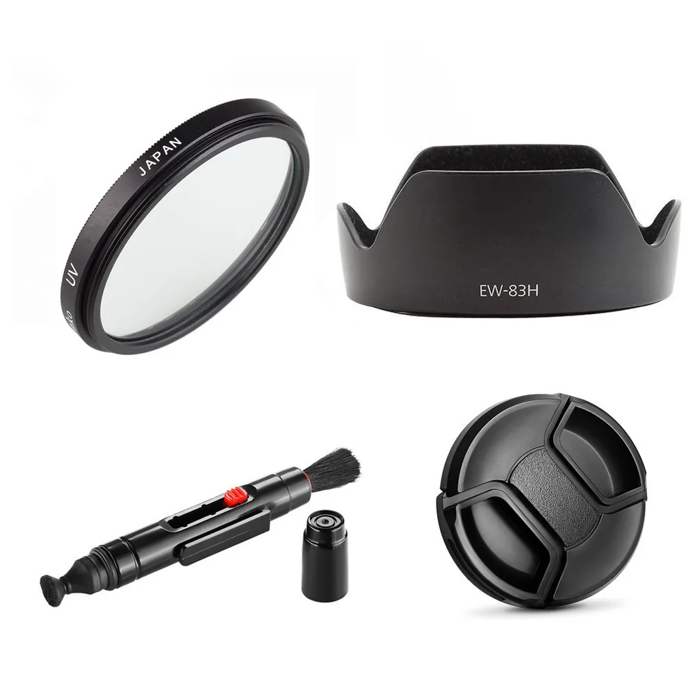 77 мм УФ фильтр + EW83H бленда объектива Крышка для Canon EOS 5D3 5D4 5D III IV 6D Mark II 6D2 6DII камера с