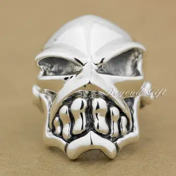 

925 Sterling Silver Huge & Heavy Skull Ring Mens Biker Rocker Ring 9Q010 US Size 8 to 15