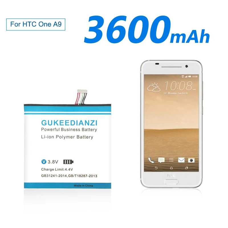 GUKEEDIANZI B2PQ9100 мобильный телефон литий-ионная полимерная замена аккумулятор 3600 мАч Высококачественный стабильный аккумулятор для htc One A9