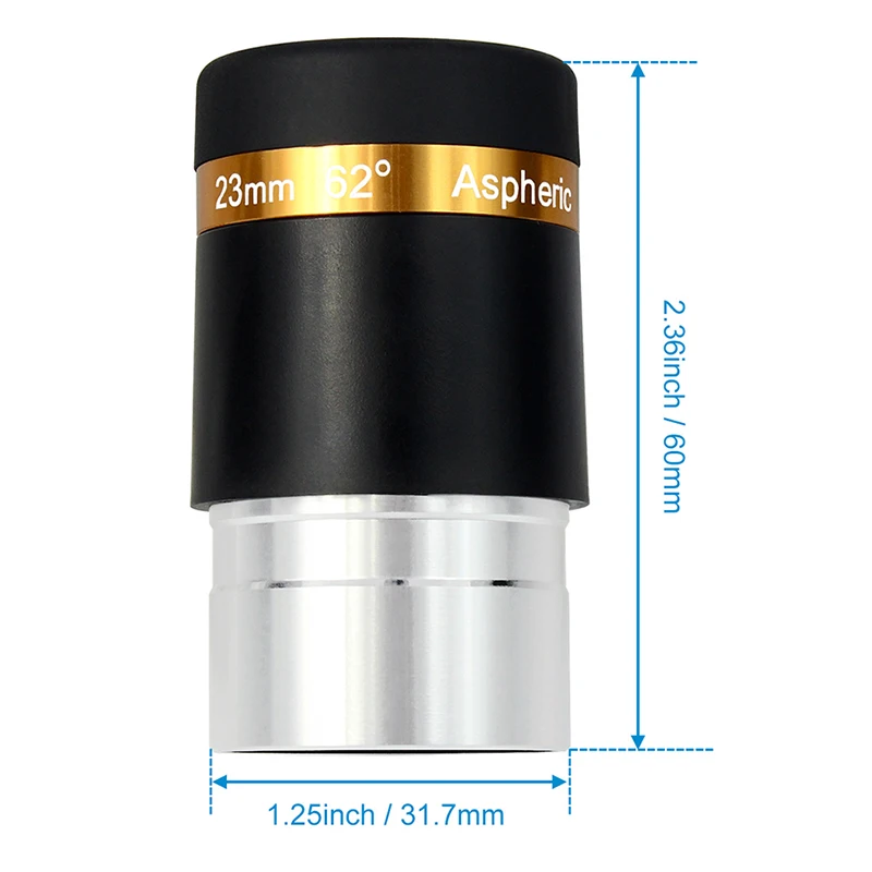 SVBONY Telescope Eyepiece WA 62° Aspheric HD Fully Coated Telescope Accessory for 1.25'' Astronomic Telescope 3