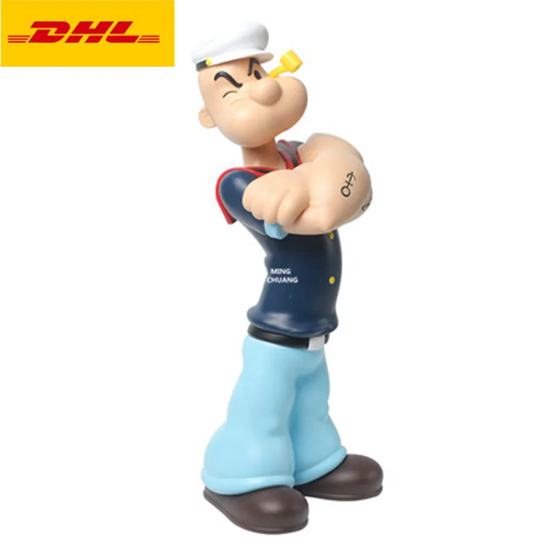 

23" Popeye The Sailor Retro Ver Simulation Fashion Christmas Present PVC Action Figure Collectible Model Toy BOX 60CM V1214