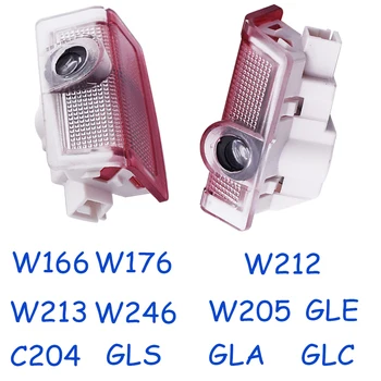

2x Decorative light Emblem Led Projector For Mercedes Benz W205 W176 W246 W212 W213 W166 W156 C204 A B C E GLA GLC GLE GLS Class