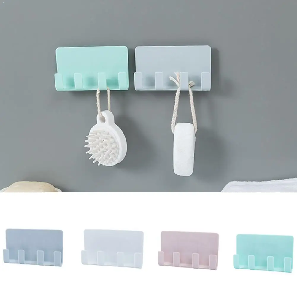 

Paste creative bracket mobile phone holder bracket wall 4 seamless storage hook hanger V1F3