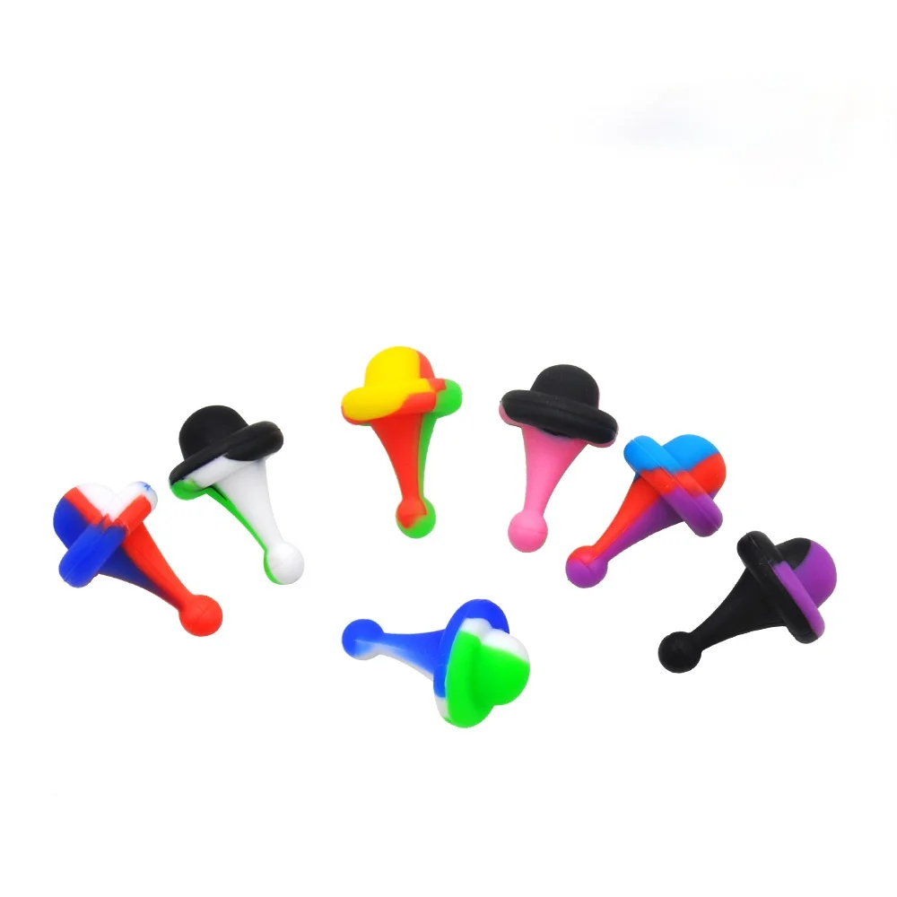 2PC Premium Gyro Shape FDA Silicone Carb Cap Dabber Wax Oil Tool 40 MM / 1.57 Inch Handle Cavers Accessories |