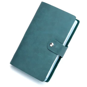 

Retro male lady credit card holder large capacity 90 card slot fashion colorful men cow leather card holder