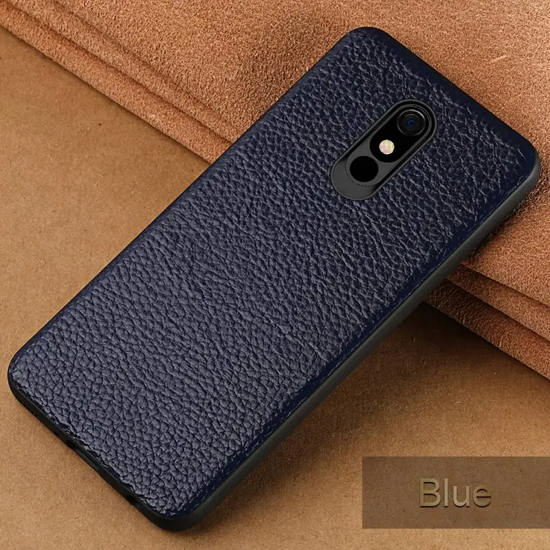 Синий Натуральная воловья кожа чехол для телефона LG Stylo 5 Чехлы Роскошный 360 полный защитный чехол для LG V40 K40 G8 ThinQ G8s ThinQ - Цвет: Синий