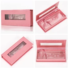 Custom Eyelashes Packing Boxes Gift box Lashes Package Customize Storage Cases Makeup Cosmetic Case Mink False Eyelash 1Pcs