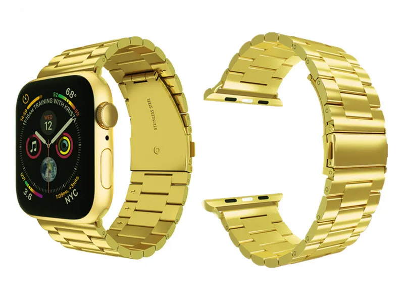 Ремешок из нержавеющей стали для apple watch 44 мм 40 мм 5 4 металлический ремешок для iwatch серии 3 2 1 42 мм 38 мм iphone часы браслет ремешок для часов