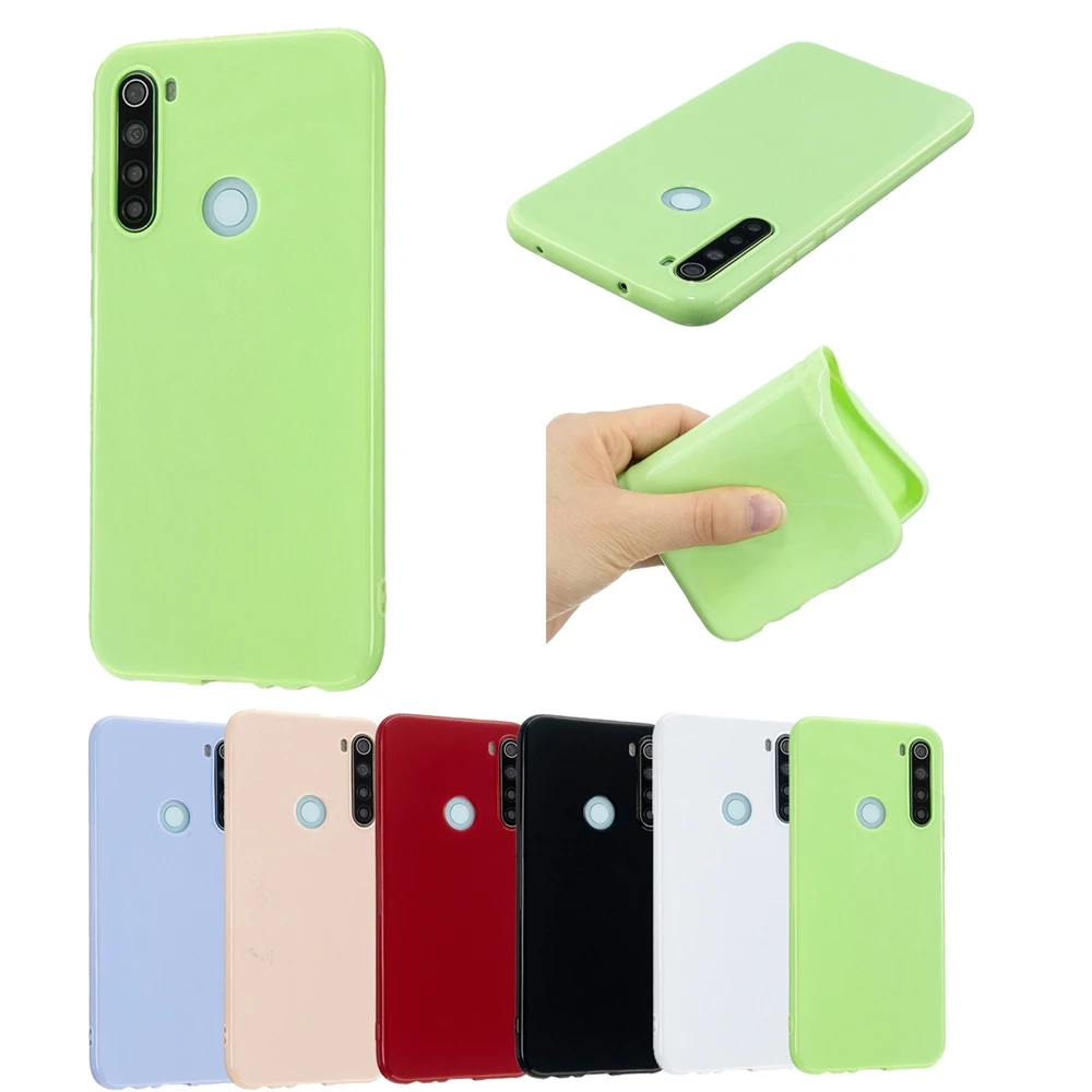 Чехол для Redmi Note 8 Etui Xiaomi Pro однотонный толстый силиконовый чехол 5 6 7 Чехол| |