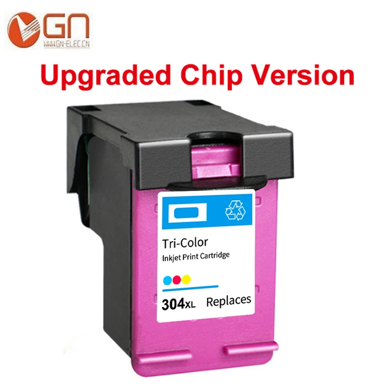 GN 304xl новая версия чип чернильный картридж для hp Deskjet 2620 2630 2632 5030 5020 5032 3720 3730 5010 принтер для hp 304 304XL - Цвет: 1C