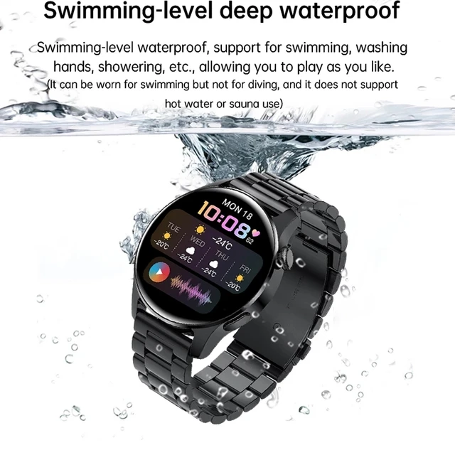 Bluetooth Call Phone Smart Watch Men Waterproof Sport Fitness Tracker Weather Display 2022 New Watch smartwatch men For Huawei 6