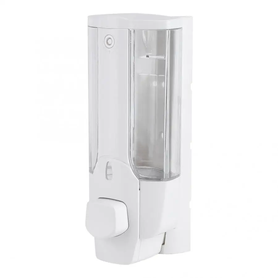 Soap Dispensers 350ml ABS Wall-mounted Soap Dispenser Shampoo Lotion Pump Wall Mounted Chamber Shower Dispenser