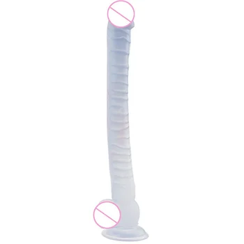 40cm Super Long Gode Jelly Horse Dildo Realistic Soft Suction Cup Dick Can Strapon Dildos for Women Lesbian Masturbation Sex Toy 5