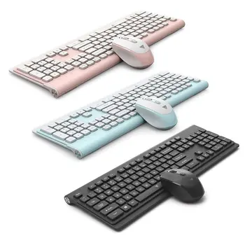 

1Set Ultra-Thin Wireless Keyboard 2.4G Low-Noise Wireless Keyboard Mouse Mice for Mac PC