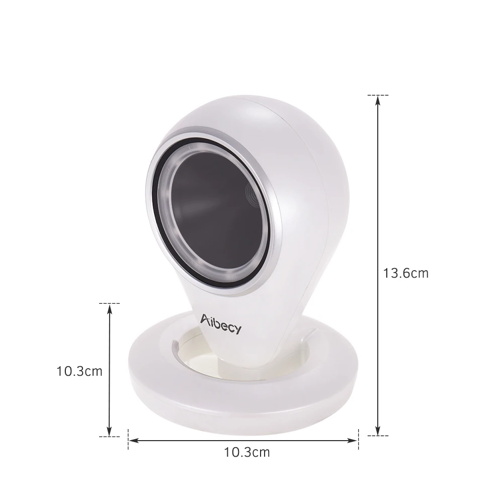 Aibecy Hands-free USB проводной 1D 2D QR сканер баркодера Настольный многонаправленный считыватель штрих-кодов платформа Регулируемая сканирующая головка