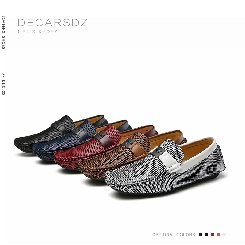 DECARSDZ-zapatos náuticos de cuero para hombre, mocasines clásicos de alta calidad, a la moda, para primavera y otoño, 2021 - Imagen 6