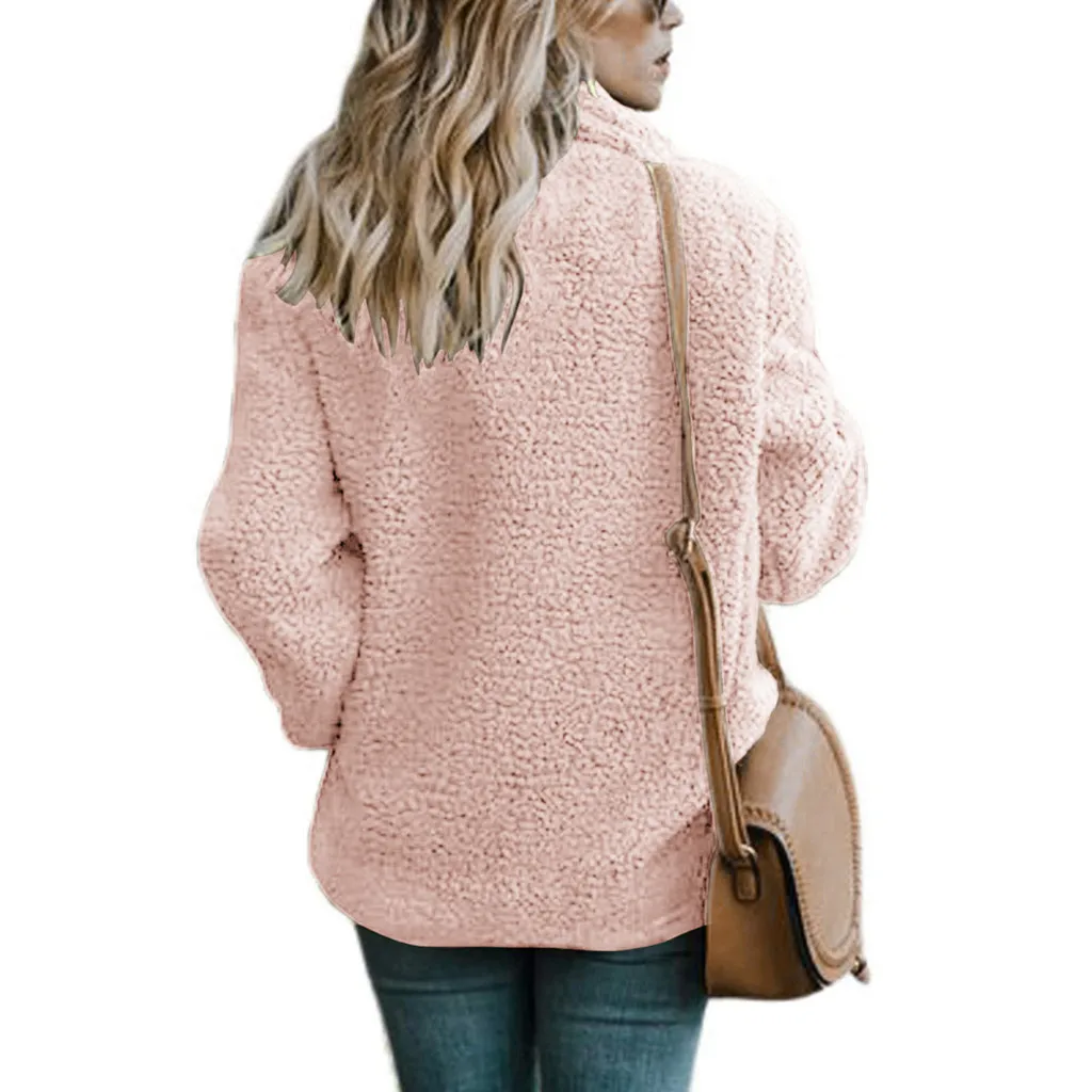 Home&Nest Winter Faux Fur Coat Women Autumn Oversized Outerwear Female Overcoat Thick Warm Ladies Teddy Bear Coat Winter Coats