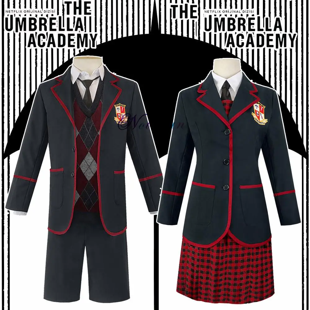 New Comics The Umbrella Academy Cosplay Costume Men Woman Anime College ...