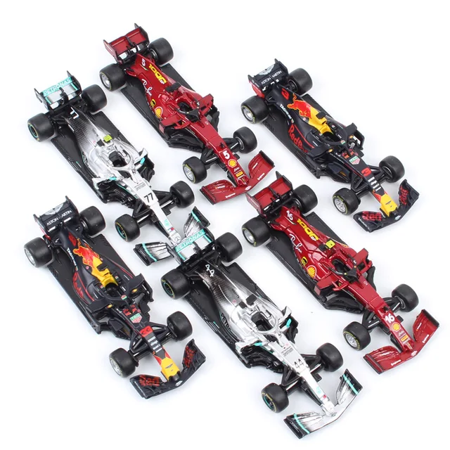 1:43 Scale 2020 BBurago Racer SF1000 RB15 SF90 W10 Lewis Hamilton Charles Leclerc Sebastian Vettel Diecast Model Vehicle Car Toy 1