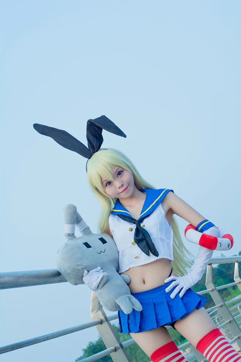 Аниме Kantai Collection (Shimakaze) Форма костюм моряка для маскарада Костюм Бесплатная