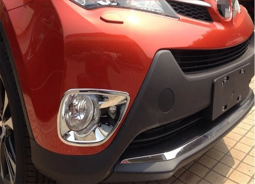 Для Toyota RAV4 2013 2014 2015 DRL Автомобильная фара Противотуманные фары рамка передние
