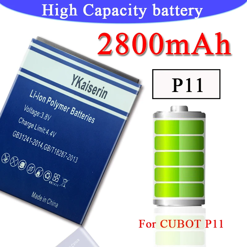 Полимерный литий ионный аккумулятор для батареи CUBOT P11 Bateria Batterij Аккумулятор AKKU