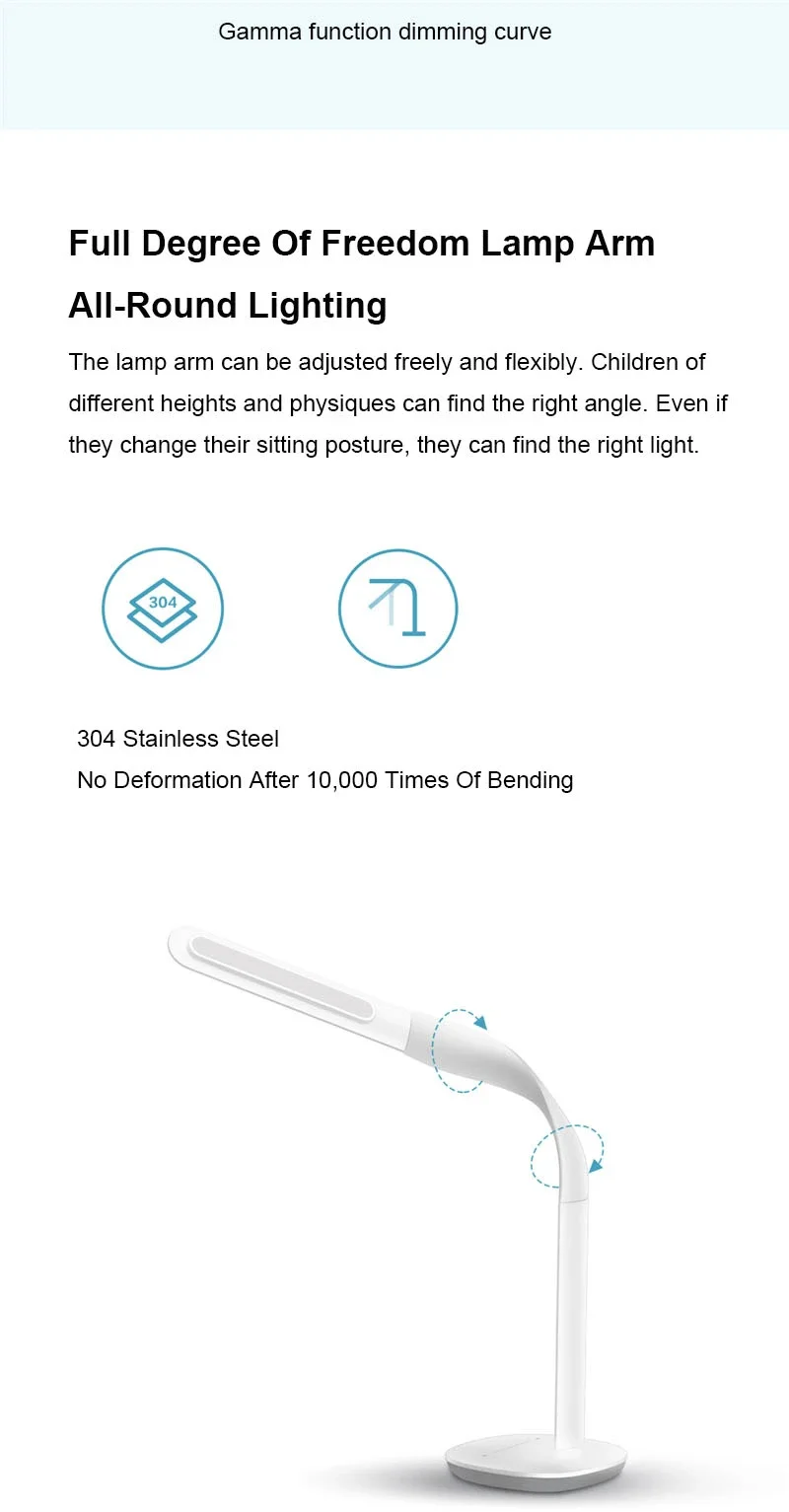 Xiaomi Mijia Table Lamp 3 10 Gear AA Level Smart Read Desk Lamp Bending Office Ra90 Voice Control Lights Eye Protection