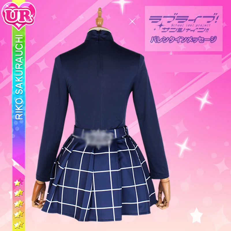 Индивидуальный размер Lovelive Sunshine Aqours Рождественский хор Sakurauchi Riko карнавальный костюм платье лолиты униот аниме одежда наряды