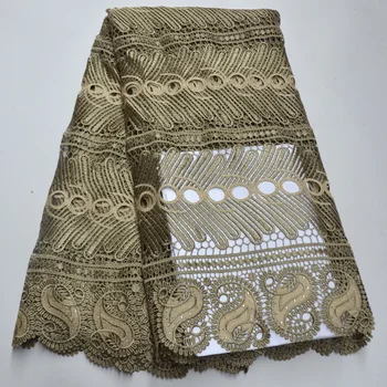 

African Lace Fabric 2020 Embroidered French cord guipure Lace Fabric High Quality French Tulle Lace Fabric For Wedding Party F45