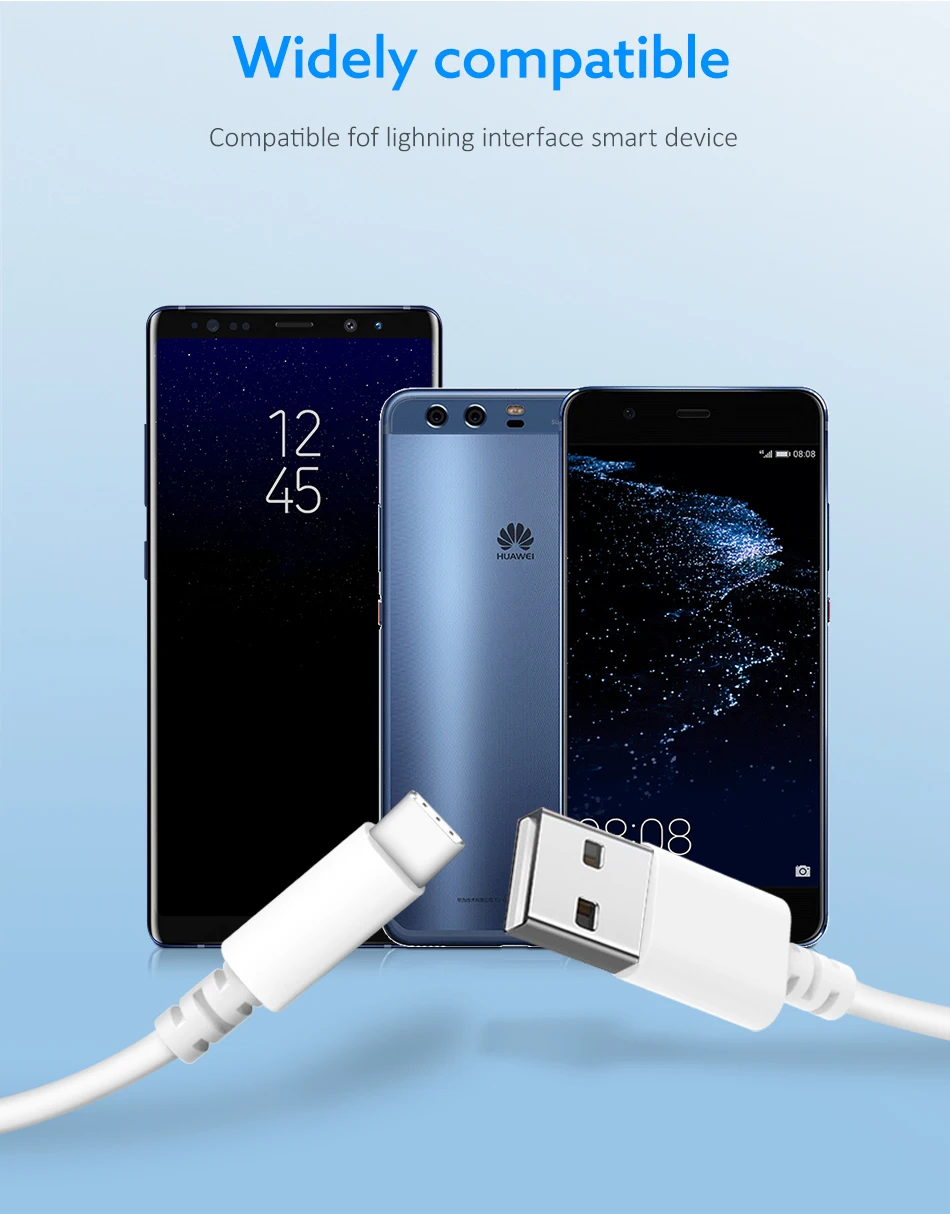 Usb type C кабель YKZ Быстрая зарядка 3,0 QC3.0 Быстрая зарядка USB-C кабель провод для Samsung S10 S9 huawei P30 P20 Oneplus 7 Pro провод