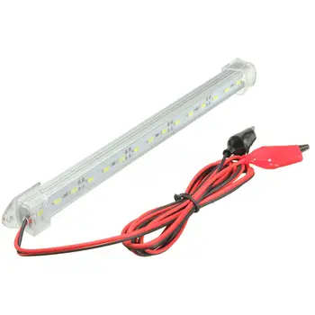 

12V Caravan Light Strip Bar Car 15LEDs Interior Light Trailer Reading Lamp Transparent Cover for Truck Bus Van Boat Lorry Camper