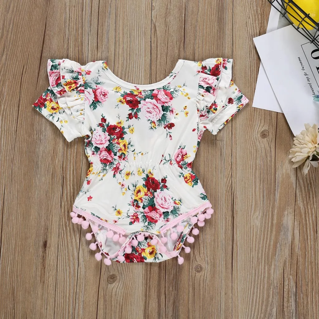 frilly romper baby