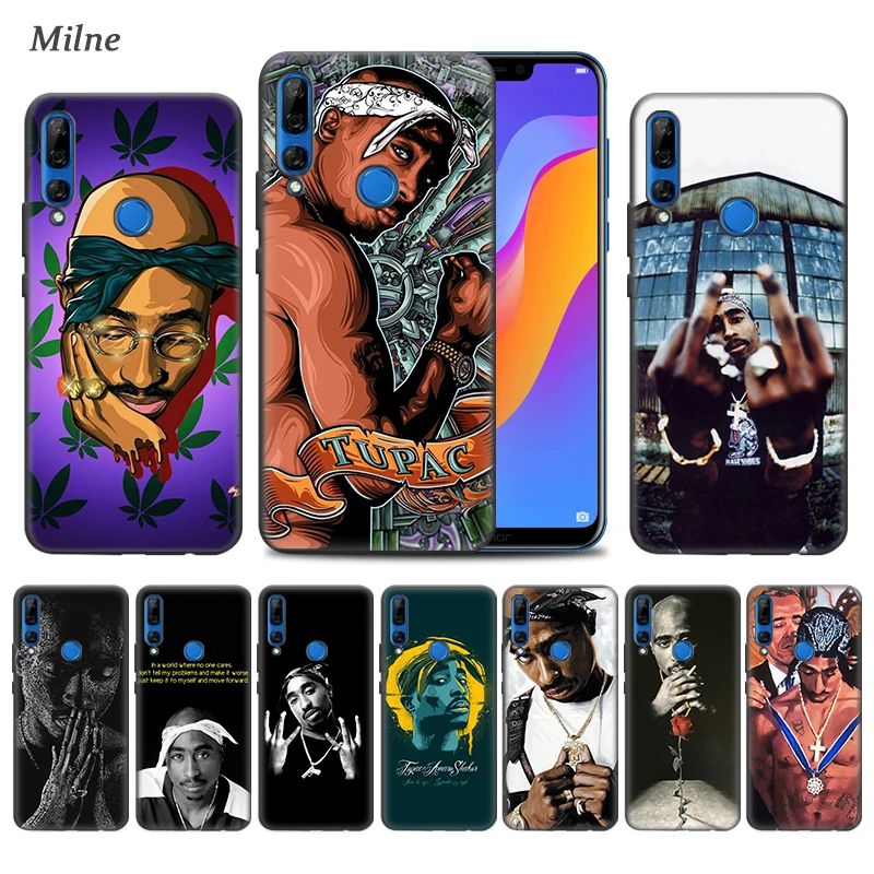 

Tupac Amaru Shakur 2Pac Case for Huawei Honor 9X V30 Pro Y9s Play 3 3e 10 20 10i 8X 8C Y9 Y7 Y6 2019 Black TPU Phone Coque Cover