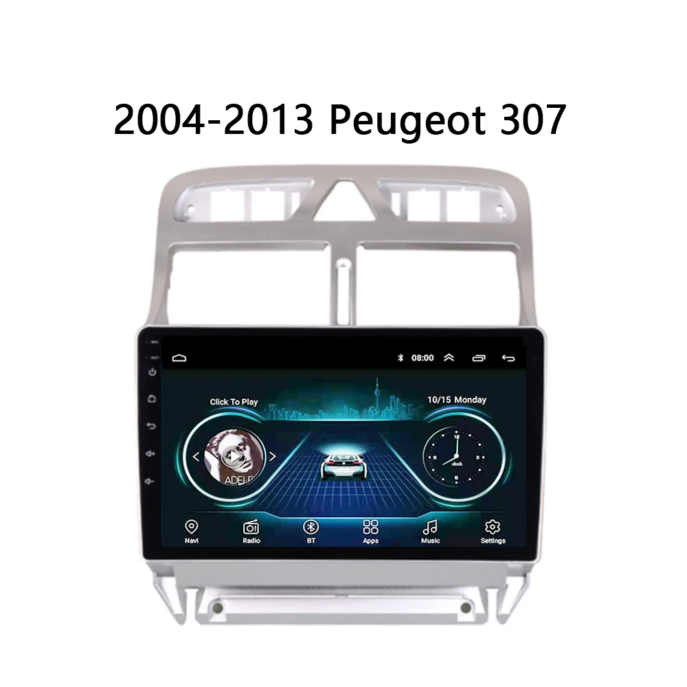 

Android 8.1For peugeot 307 2004-2013 Vehicle GPS Systems multimedia Video Player Universal Automobile Navigation