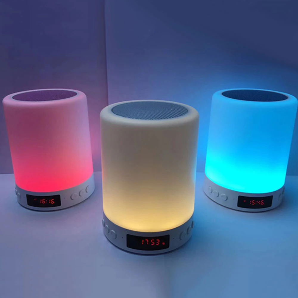 Bluetooth Speaker Touch Control Color LED Light