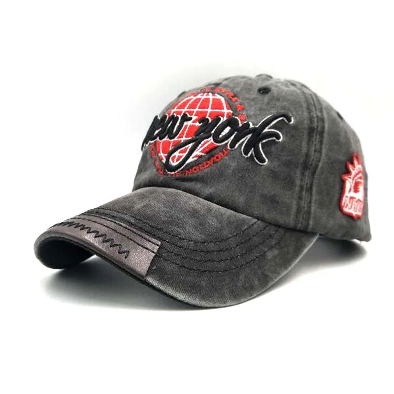 

XEONGKVI Europe America Embroidery Letter Earth Baseball Cap Autumn Winter Brand Snapback Cotton Hats For Women Men Peaked Cap