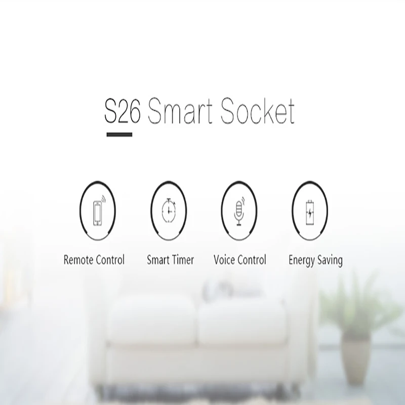 Sonoff S26 Базовая Wifi умная розетка US/EU/UK/AU/BR, беспроводная вилка, умный дом, выключатель питания, розетка, работает с Google Home Alexa
