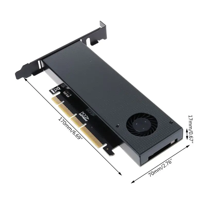 M.2 NVMe адаптер к PCIE3.0 GEN3 M.2 встроенный турбо вентилятор для 2230-22110 NVME карты