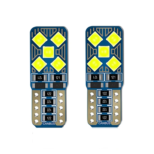 2pcs T10 194 168 W5W LED Lamp Canbus Car Lights Clearance Parking Trunk Lights Error Free Auto Bulbs 12V White Ice Blue - Испускаемый цвет: 10SMD
