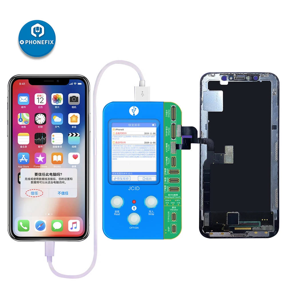 Плата JC V1S для iPhone 7 8 8P X XS 11 Pro MAX фоточувствительность оригинальный цвет сенсорный