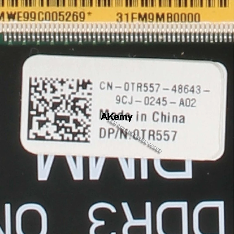 Для Dell 1557 материнской платы с HD4570 DA0FM9MB8D1 CN-0TR557 0TR557 TR557