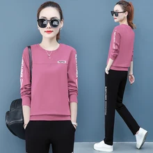 Aliexpress - 2 two piece set top and pants 2020 women outfits pink clothing birthday trendy clothes for matching plus size korean