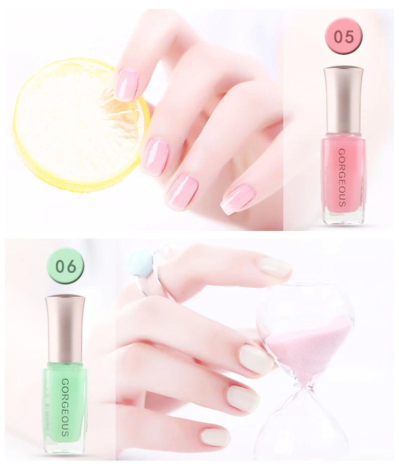 New Nail Polish Candy Nude Color Quick-drying Translucent Jelly Nail Polish 10ML Environmental Protection Lasting Unpeelable Hot